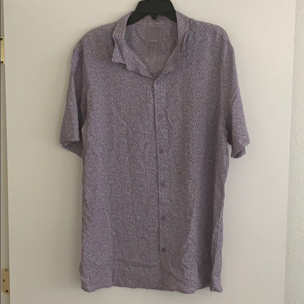 A-Frame Stitch Fix Men Short Sleeve Shirt Slim Fit
